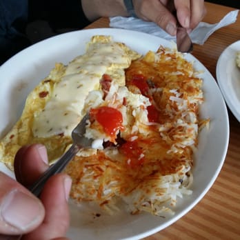 Hot Rod Diner - Mushroom omelet :-) super yummy HUGE hashbrowns cooked PERFECT - Breakfast & Brunch Near Me - Turlock, California Hot Rod Diner - Mushroom omelet :-) super yummy HUGE hashbrowns cooked PERFECT - Breakfast & Brunch Near Me - Turlock, California