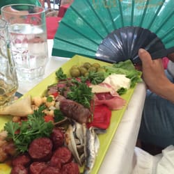 Cafe Florian - Tapas Mixed Teller!! Lecker , hochwertig und ausreichend! Chorizos sind ein Highlight, auf Anfrage haben sie ihn länger gebraten