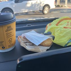Hash browns are fresh and crispy and coffee is delicious  sandwich is always great!!  Sausage and egg McMuffin.