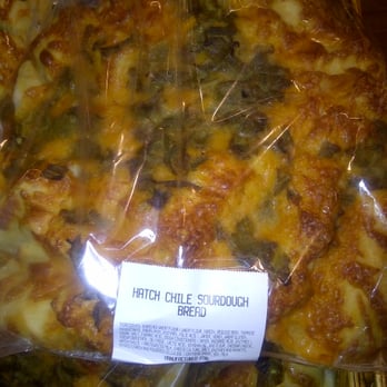The Fresh Market - Fresh baked cheese bread featuring in season hatch chiles. Yum. - Grocery Near Me - Rogers, Arkansas