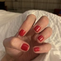 Gel manicure. I also did the paraffin pedicure and was very happy. Gel manicure. I also did the paraffin pedicure and was very happy.