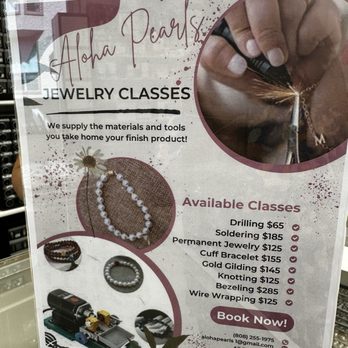 Aloha Pearls Manoa - Class info - Jewelry Near Me - Urban Honolulu, Hawaii Aloha Pearls Manoa - Class info - Jewelry Near Me - Urban Honolulu, Hawaii
