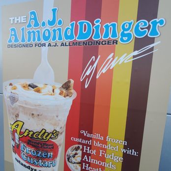 Andy's Frozen Custard - Vanilla custard with mix ins - Ice Cream & Frozen Yogurt Near Me - Concord, North Carolina Andy's Frozen Custard - Vanilla custard with mix ins - Ice Cream & Frozen Yogurt Near Me - Concord, North Carolina