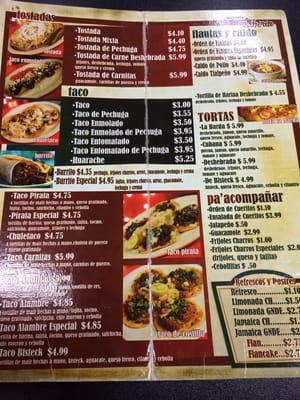 Menu photo 3 Taqueria Siberia Brownsville, TX