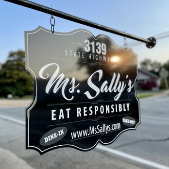 Ms. Sally's - a sign for ms sally's restaurant - Seafood Near Me - Mansfield, Georgia