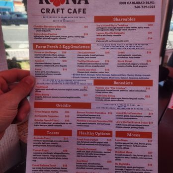 Kona Craft Cafe - Breakfast & Brunch Near Me - Carlsbad, California Kona Craft Cafe - Breakfast & Brunch Near Me - Carlsbad, California