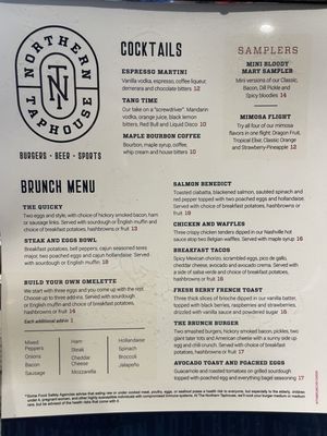 Menu photo 8 Northern Taphouse Woodbury, MN