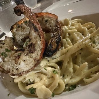 The Cutlery - Seafood pasta. Lobster with Alfredo style pasta. Very saucy and savory! Best white sauce style pasta I've had to date - Steakhouses Near Me - Honolulu, Hawaii