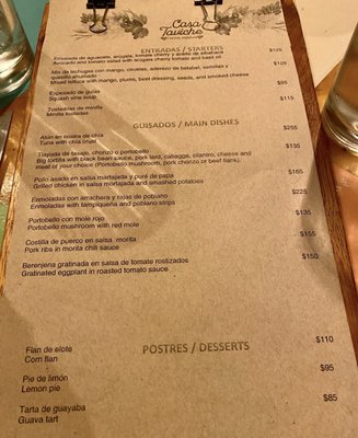Menu photo 4 Casa Taviche Oaxaca, OAX Menu photo 4 Casa Taviche Oaxaca, OAX
