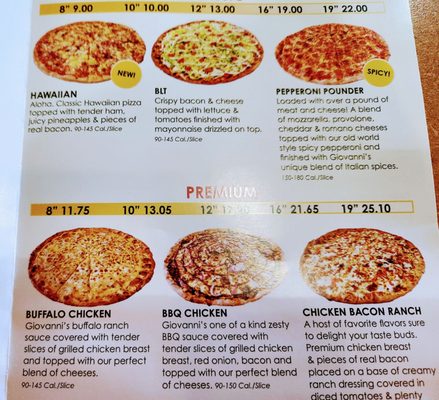 Menu photo 4 Giovanni's Pizza Hillsboro, OH