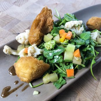 Brim House - Winter Green Salad | Black Garlic Vinaigrette, Vegetables Fresh & Pickled, Croutons - American Near Me - Toledo, Ohio Brim House - Winter Green Salad | Black Garlic Vinaigrette, Vegetables Fresh & Pickled, Croutons - American Near Me - Toledo, Ohio