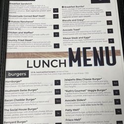 The Social House - Menu