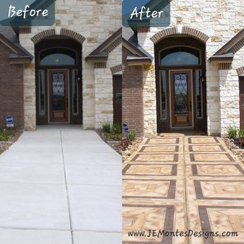JE Montes Designs - Decorative Concrete Walkway - General Contractors Near Me - San Antonio, Texas JE Montes Designs - Decorative Concrete Walkway - General Contractors Near Me - San Antonio, Texas