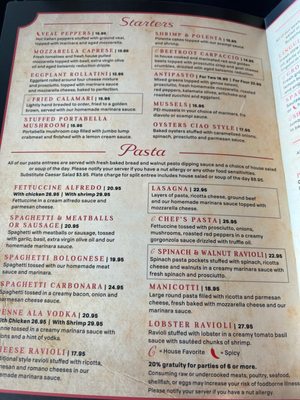 Menu photo 4 Ciao Myrtle Beach, SC
