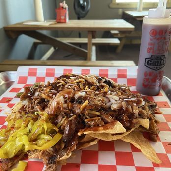Sugar Shack - Pulled Pork Nachos - Barbeque Near Me - Brighton, Illinois Sugar Shack - Pulled Pork Nachos - Barbeque Near Me - Brighton, Illinois