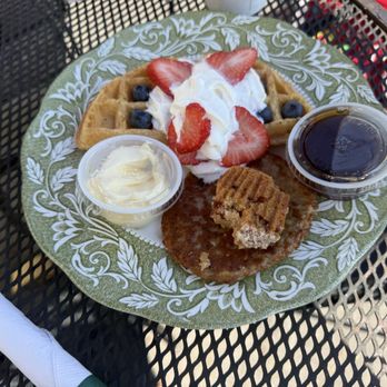 Emma Cleary's Coffee & Dessert - Kids breakfast waffles and sausage - Coffee & Tea Near Me - Slingerlands, New York Emma Cleary's Coffee & Dessert - Kids breakfast waffles and sausage - Coffee & Tea Near Me - Slingerlands, New York
