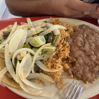 Polo's Mexican Cafe - Street Tacos ( Asada ) My boyfriend ask for grilled onions instead of raw onions - Tex-Mex Near Me - Weatherford, Texas Polo's Mexican Cafe - Street Tacos ( Asada ) My boyfriend ask for grilled onions instead of raw onions - Tex-Mex Near Me - Weatherford, Texas