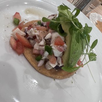Simar - Tostada with octopus - Seafood Near Me - Austin, Texas