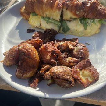 Prep & Pastry - Everything Croissant Sammie with jalapeños - Breakfast & Brunch Near Me - Tucson, Arizona