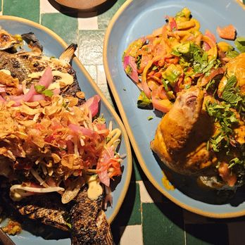 Valley Goat - Branzino and chicken - New American Near Me - Sunnyvale, California Valley Goat - Branzino and chicken - New American Near Me - Sunnyvale, California