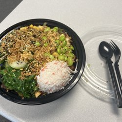 Big Eye Poke - Small Build Your Own Poke Bowl with 2 scoops of