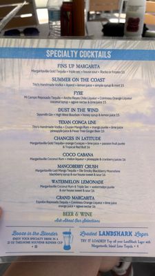 Menu photo 4 5 o'Clock Somewhere Rooftop Bar San Diego, CA