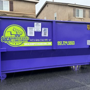SoCal Dumpster Rentals and Junk Removal - 16 yard opens from the side for walk-in dumping. - Dumpster Rental Near Me SoCal Dumpster Rentals and Junk Removal - 16 yard opens from the side for walk-in dumping. - Dumpster Rental Near Me
