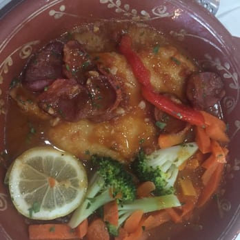 Spanish Potato Grill - Chicken breast in a tomato sauce with Portuguese chouriço. - Portuguese Near Me - Brick Township, New Jersey