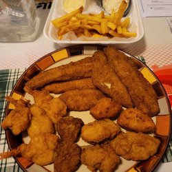 Captain J Seafood - Plated. Seafood Platter B. A lot of delicious food for$15.99.