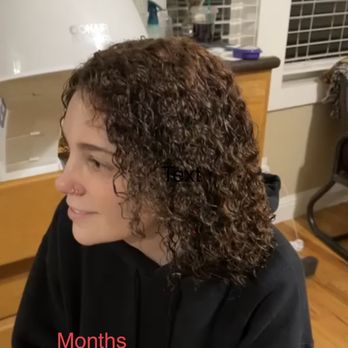 Mood on 10th - A real spiral done at home. Now she's happy! - Hair Salons Near Me - Tracy, California Mood on 10th - A real spiral done at home. Now she's happy! - Hair Salons Near Me - Tracy, California