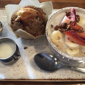 First Watch - Oatmeal with fresh fruit/ brown sugar souffle, muffin. - Breakfast & Brunch Near Me - Boca Raton, Florida First Watch - Oatmeal with fresh fruit/ brown sugar souffle, muffin. - Breakfast & Brunch Near Me - Boca Raton, Florida