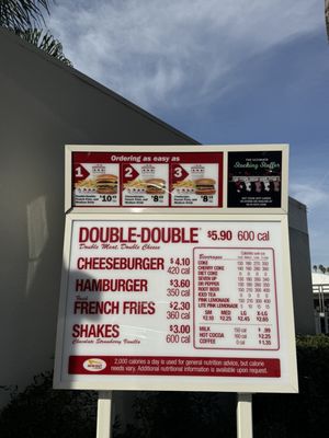 Menu photo 1 In-N-Out Burger Van Nuys, CA