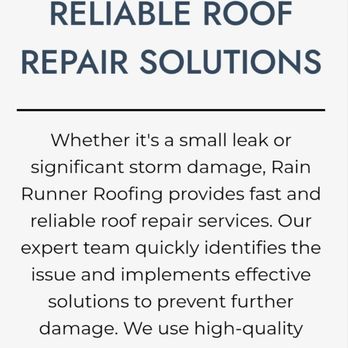 Rain Runner Roofing - Roofing Near Me Rain Runner Roofing - Roofing Near Me