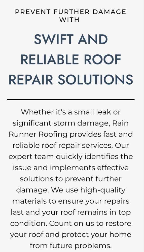 Slide of Rain Runner Roofing