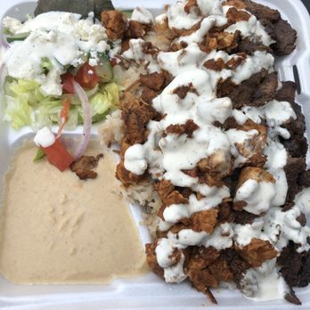 Shawarma & Shakes - Mixed shawarma plate chicken and beef, with salad, hummus and rice. Delish! - Middle Eastern Near Me - Weymouth, Massachusetts Shawarma & Shakes - Mixed shawarma plate chicken and beef, with salad, hummus and rice. Delish! - Middle Eastern Near Me - Weymouth, Massachusetts