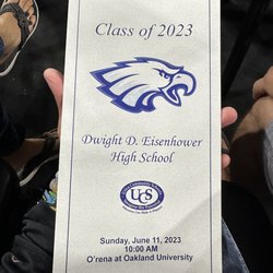 Oakland University - Graduation Day 2023 for Eisenhower High School. Proud mom! You gota remember, we were in a pandemic, my son didn't go to HS for 2 years!