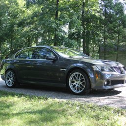 G8 with Avant Garde M610 8.5 in the front 9.5 in the rear.