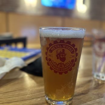 Metal Works Brewing Company - Seasonal beer they had. A pumpkin spice - Breweries Near Me - Bloomington, Indiana