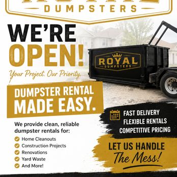 Royal Dumpsters - Dumpster Rental Near Me - Olathe, Kansas Royal Dumpsters - Dumpster Rental Near Me - Olathe, Kansas