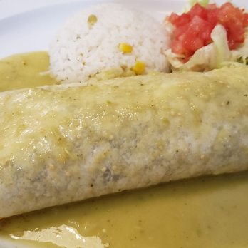 Alebrije Mexican Cuisine - Burrito with Tomatillo Sauce - Mexican Near Me - Duluth, Georgia Alebrije Mexican Cuisine - Burrito with Tomatillo Sauce - Mexican Near Me - Duluth, Georgia