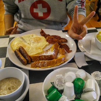 Madison Park Kitchen - Another dish from the "Chefs Corner" all in this category are priced under $7...2 French Toast, 2 bacon, 2 sausage, 2 eggs - Breakfast & Brunch Near Me - Forest Park, Illinois