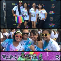 Run or Dye - Before, during and after Run or Dye