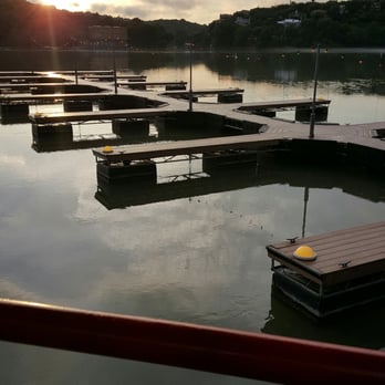 Hula Hut - Boat docks for their 'Boat-Side' delivery. - Tex-Mex Near Me - Austin, Texas