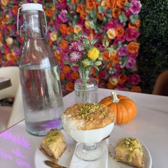 Dvine Mediterranean Experience - Long Beach - Rice pudding and baklada. Fabulous dessert, highly recommended. - Mediterranean Near Me - Long Beach, California