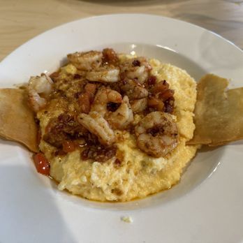 The Toasted Yolk Cafe - Shrimp and Grits - Breakfast & Brunch Near Me - Myrtle Beach, South Carolina