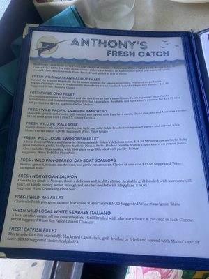 Menu photo 3 Anthony's Fish Grotto La Mesa, CA Menu photo 3 Anthony's Fish Grotto La Mesa, CA