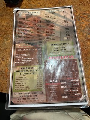 Menu photo 1 Cuca's Mexican Food Redlands, CA