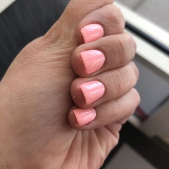 Bali Nail Spa - Was supposed to be dip manicure but it still involves the UV light and came out kind of sloppy. - Nail Salons Near Me - Lutz, Florida