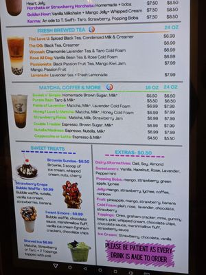 Menu photo 8 Kopa Tea Bar Wheeling, IL