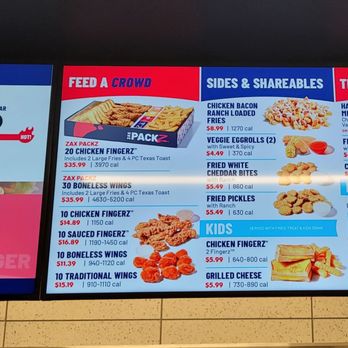 Zaxbys - Menu 1 - Chicken Wings Near Me - Pearl, Mississippi